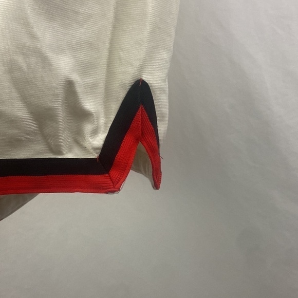 Vintage Russell Athletic Womens Misses Size 16 White Black Red Trim Gym Shorts - Picture 8 of 9